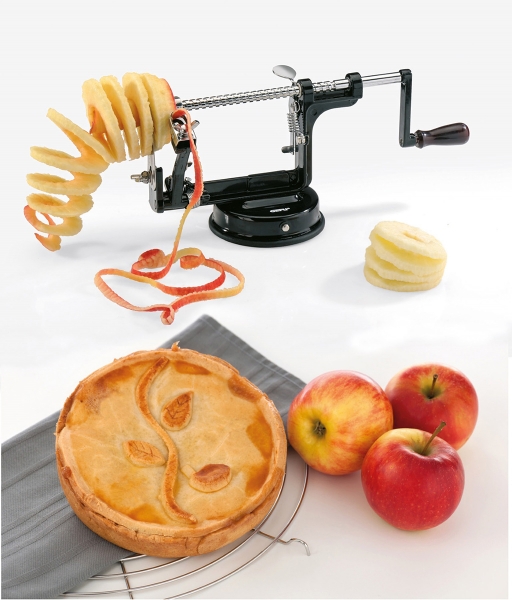 3 in 1 Appelschiller, RVS, Zwart - Gefu | Delicio