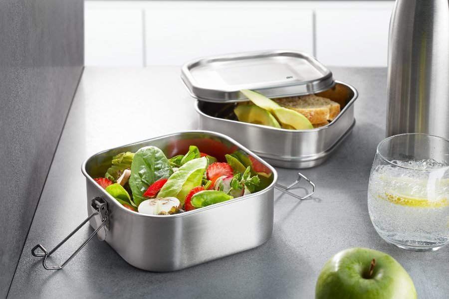 Lunchbox ENDURE, RVS - Stapelbaar - Gefu