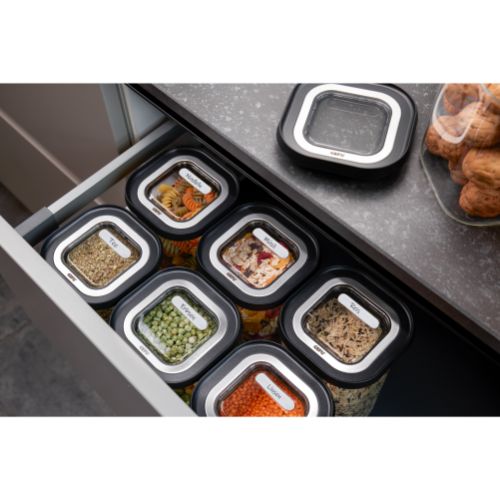 Voorraadbus, Vierkant, 0.4 L - GEFU|PANTRY