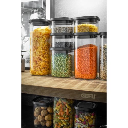 Voorraadbus, Vierkant, 0.4 L - GEFU|PANTRY