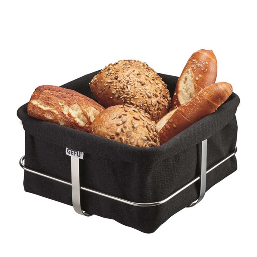 Broodmand Vierkant, Zwart - Gefu