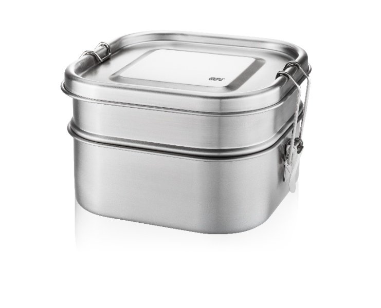 Lunchbox ENDURE, RVS - Stapelbaar - Gefu