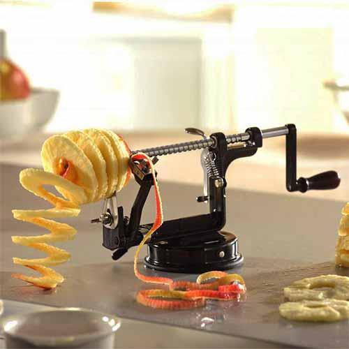 3 in 1 Appelschiller, RVS, Zwart - Gefu | Delicio