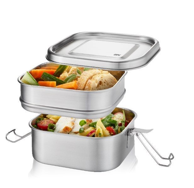 Lunchbox ENDURE, RVS - Stapelbaar - Gefu