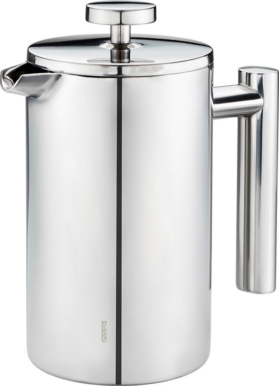 Cafetière/French Press, RVS, Dubbelwandig, 0.6 L, 20 jaar garantie - GEFU | GUSTAVO